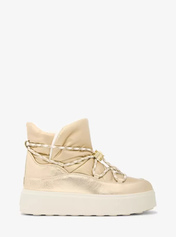 Bota con cordones metalizada Romey Bota con cordones metalizada Romey
