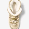 Bota con cordones metalizada Romey Bota con cordones metalizada Romey