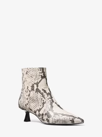 Bota con relieve de serpiente Amali