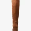 Bota de ante con tacón de bloque ancho Ella Bota de ante con tacón de bloque ancho Ella