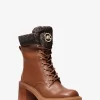Bota de combate de cuero y logotipo exclusivo de Cade