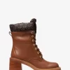 Bota de combate de cuero y logotipo exclusivo de Cade