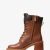 Bota de combate de cuero y logotipo exclusivo de Cade