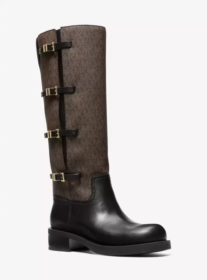Bota de cuero y con el logotipo de la firma Darrington