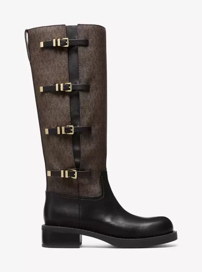 Bota de cuero y con el logotipo de la firma Darrington