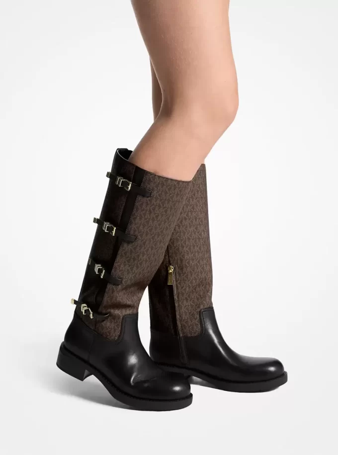 Bota de cuero y con el logotipo de la firma Darrington