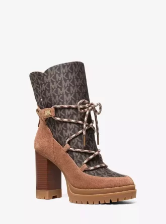 Bota de plataforma Culver Mixed-Media Bota de plataforma Culver Mixed-Media