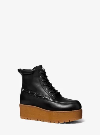 Bota de plataforma de cuero Kenny