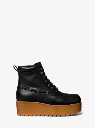 Bota de plataforma de cuero Kenny