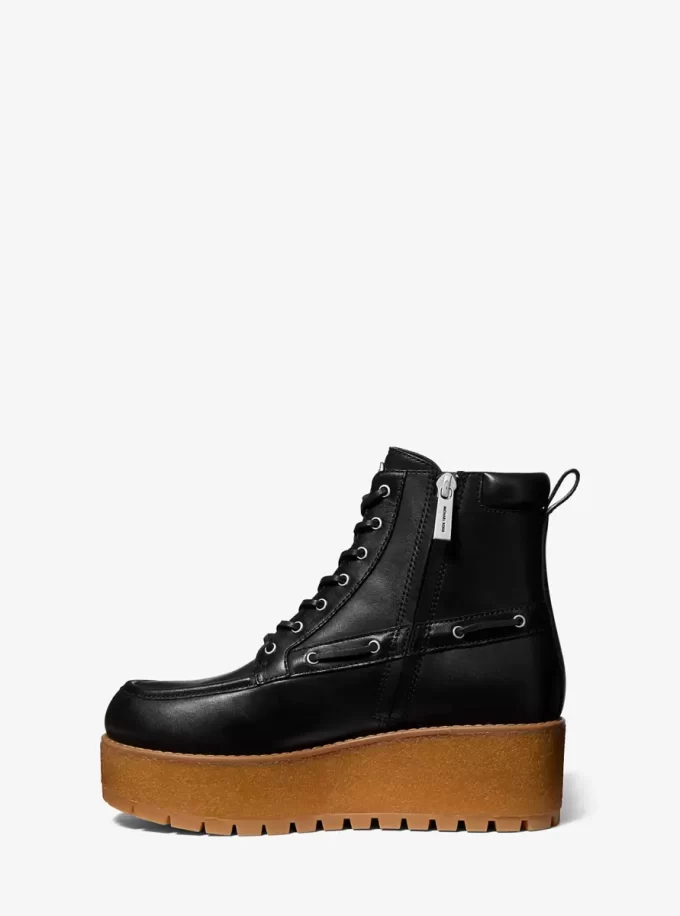 Bota de plataforma de cuero Kenny