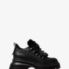 Bota de plataforma Shiloh de cuero y piel sintética