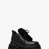 Bota de plataforma Shiloh de cuero y piel sintética