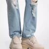 Bota de plataforma Shiloh de nobuk y piel sintética