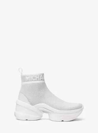 Bota de punto elástico metalizado Olympia