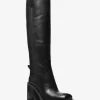 Bota de tacón cuadrado de cuero Houston