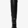 Bota de tacón cuadrado de cuero Houston