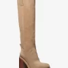 Bota de tacón de bloque de gamuza Houston
