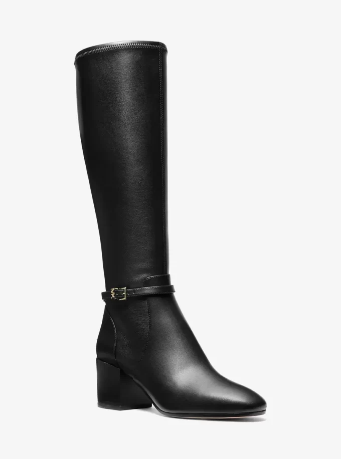 Bota de tacón de bloque Ella Bota de tacón de bloque Ella