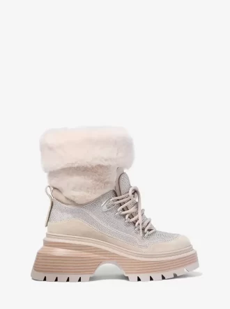 Bota Shiloh adornada con técnica mixta