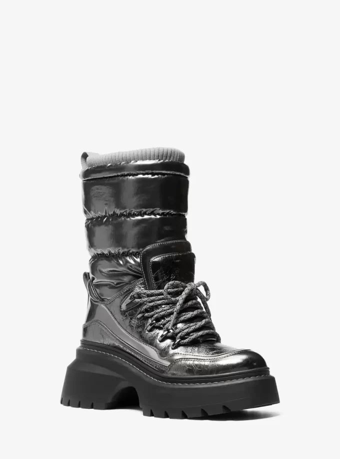 Bota Shiloh Metallic Mixed-Media