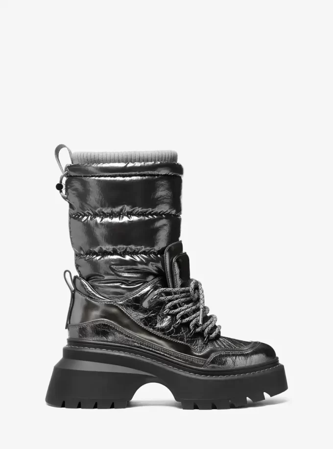 Bota Shiloh Metallic Mixed-Media