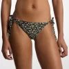 Braguita de bikini de nailon elástico con estampado floral Braguita de bikini de nailon elástico con estampado floral