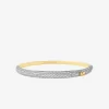 Brazalete de cúpula bicolor pavé Brazalete de cúpula bicolor pavé