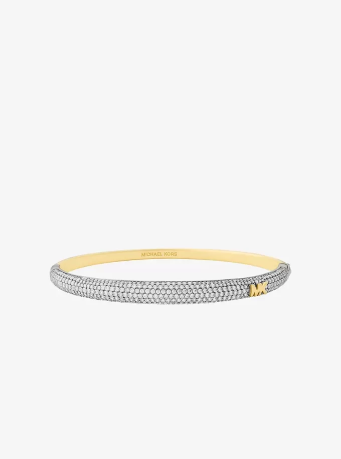 Brazalete de cúpula bicolor pavé Brazalete de cúpula bicolor pavé