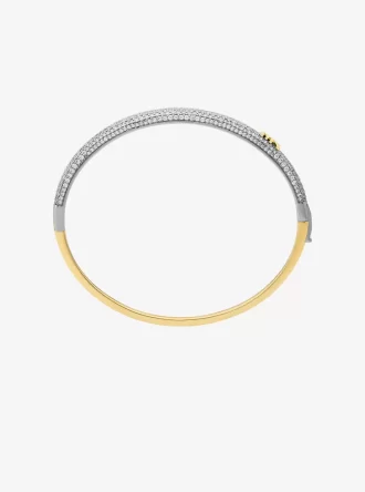 Brazalete de cúpula bicolor pavé Brazalete de cúpula bicolor pavé