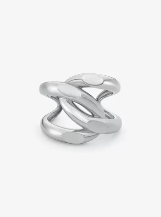 Brazalete de eslabones de latón chapado en metales preciosos de gran tamaño. Brazalete de eslabones de latón chapado en metales preciosos de gran tamaño.