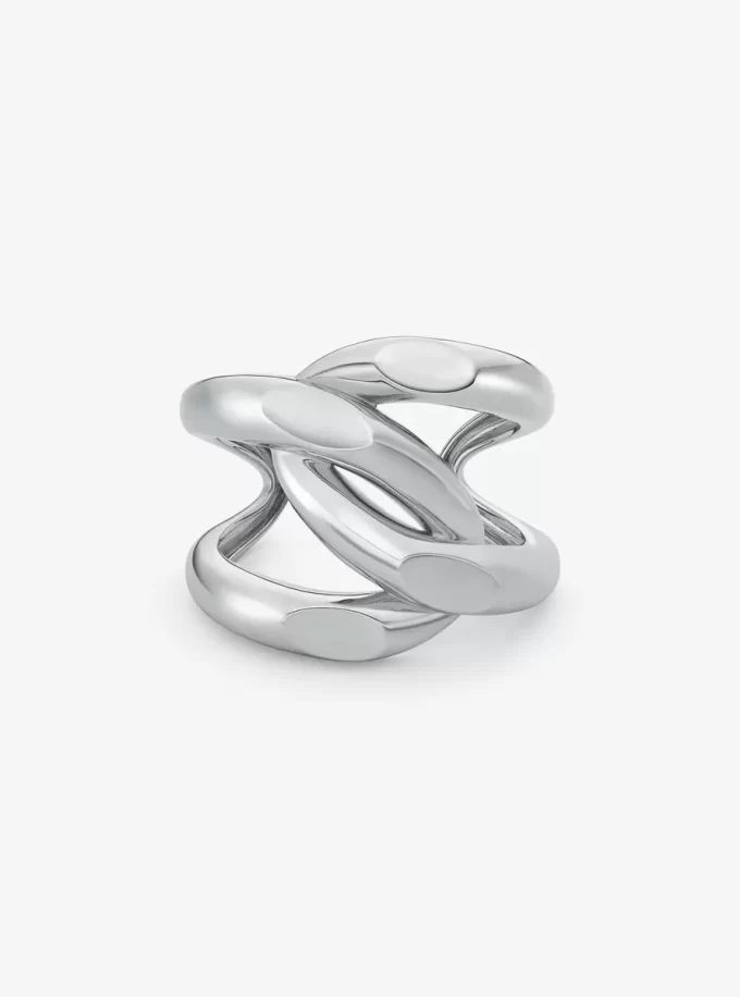 Brazalete de eslabones de latón chapado en metales preciosos de gran tamaño. Brazalete de eslabones de latón chapado en metales preciosos de gran tamaño.