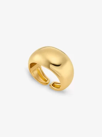 Brazalete grande tipo burbuja de latón chapado en metales preciosos Brazalete grande tipo burbuja de latón chapado en metales preciosos