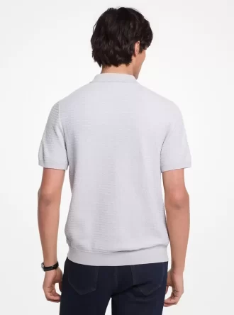 Camisa de algodón con pespunte