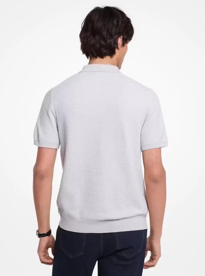 Camisa de algodón con pespunte