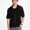 Camisa de algodón de punto abierto
