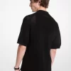 Camisa de algodón de punto abierto