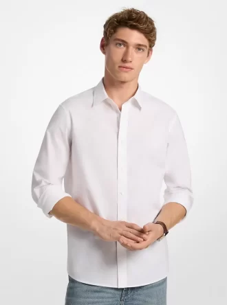 Camisa de algodón elástico