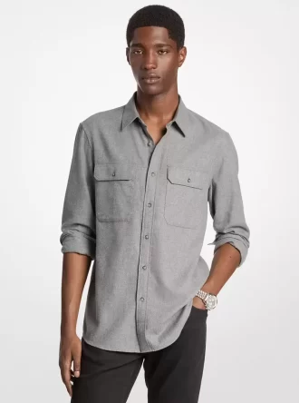 Camisa de franela de algodón