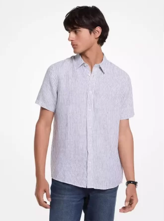 Camisa de lino a rayas Halo