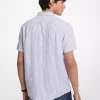 Camisa de lino a rayas Halo