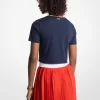Camiseta de algodón adornada para bebé