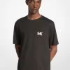 Camiseta de algodón con aplicación de logotipo