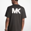 Camiseta de algodón con aplicación de logotipo