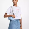 Camiseta de algodón con gráfico de lentejuelas