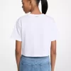 Camiseta de algodón con gráfico de lentejuelas