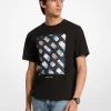 Camiseta de algodón con logo gráfico Camiseta de algodón con logo gráfico