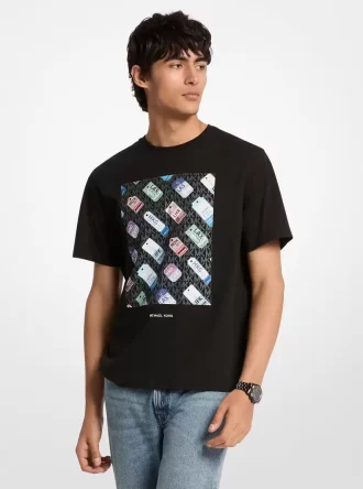 Camiseta de algodón con logo gráfico