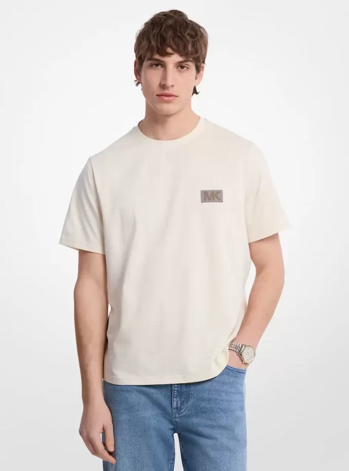 Camiseta de algodón con logo gráfico