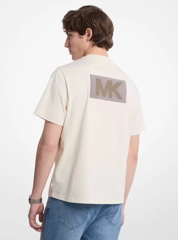 Camiseta de algodón con logo gráfico