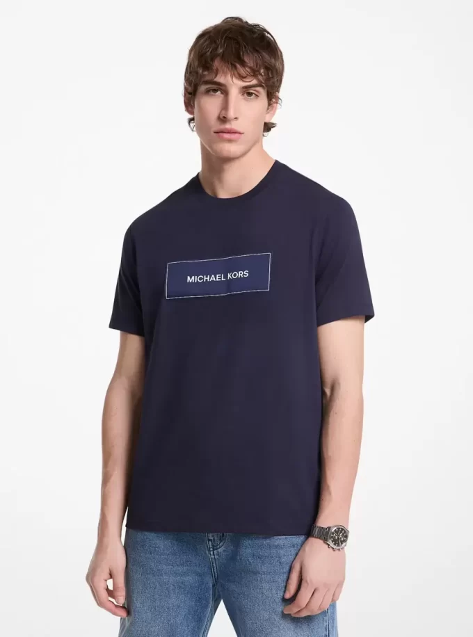Camiseta de algodón con logotipo Camiseta de algodón con logotipo